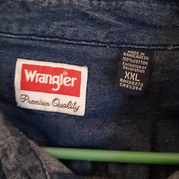 Wrangler Denim Shirt XXL - Picture 3 of 3